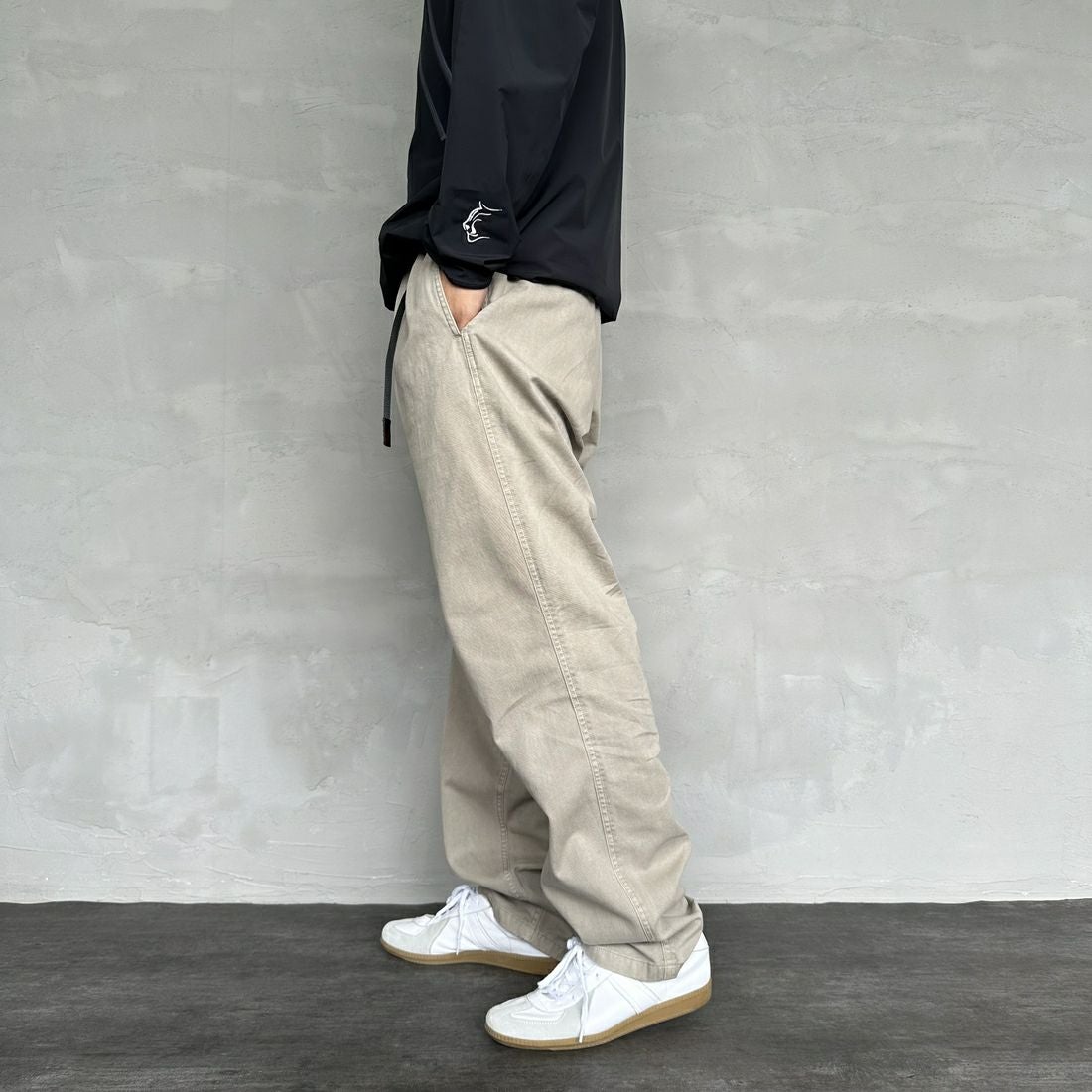 GRAMiCCi [グラミチ] ピグメントダイ グラミチパンツ [G4FM-P088] PIGMENT OA &&モデル身長：179cm 着用サイズ：L&&