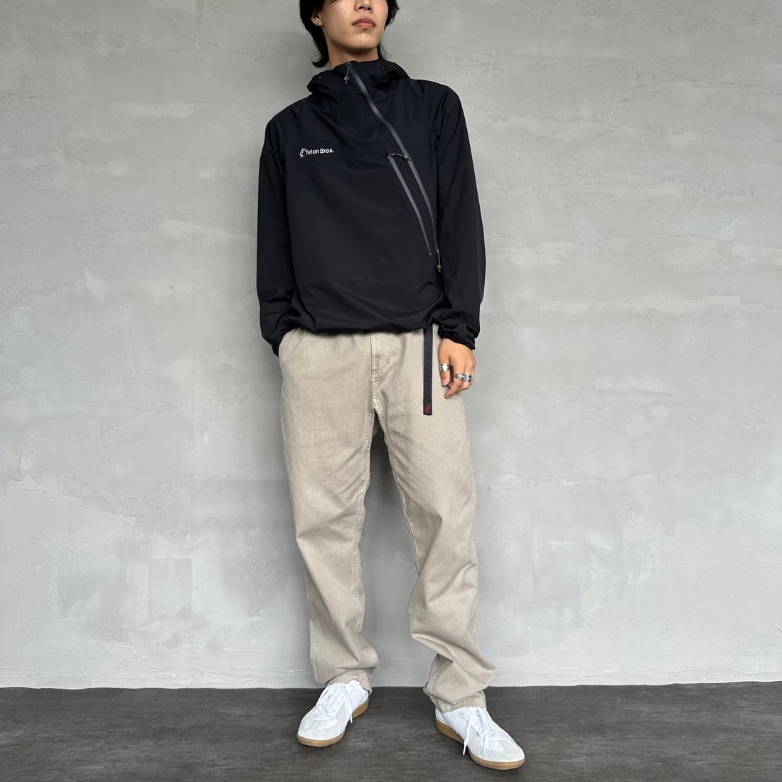 GRAMiCCi [グラミチ] ピグメントダイ グラミチパンツ [G4FM-P088] PIGMENT OA &&モデル身長：179cm 着用サイズ：L&&