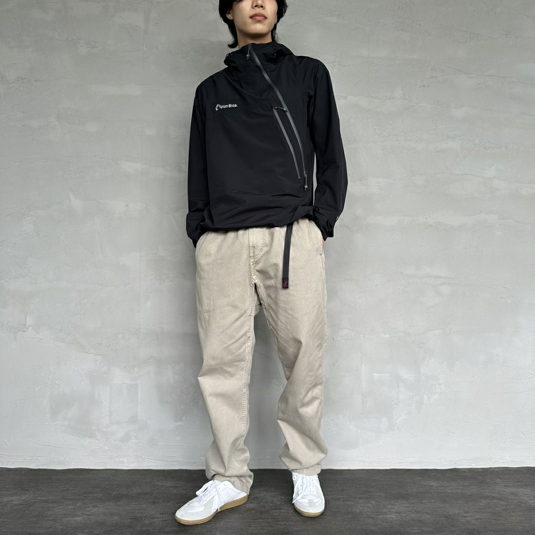 GRAMiCCi [グラミチ] ピグメントダイ グラミチパンツ [G4FM-P088] PIGMENT OA &&モデル身長：179cm 着用サイズ：L&&