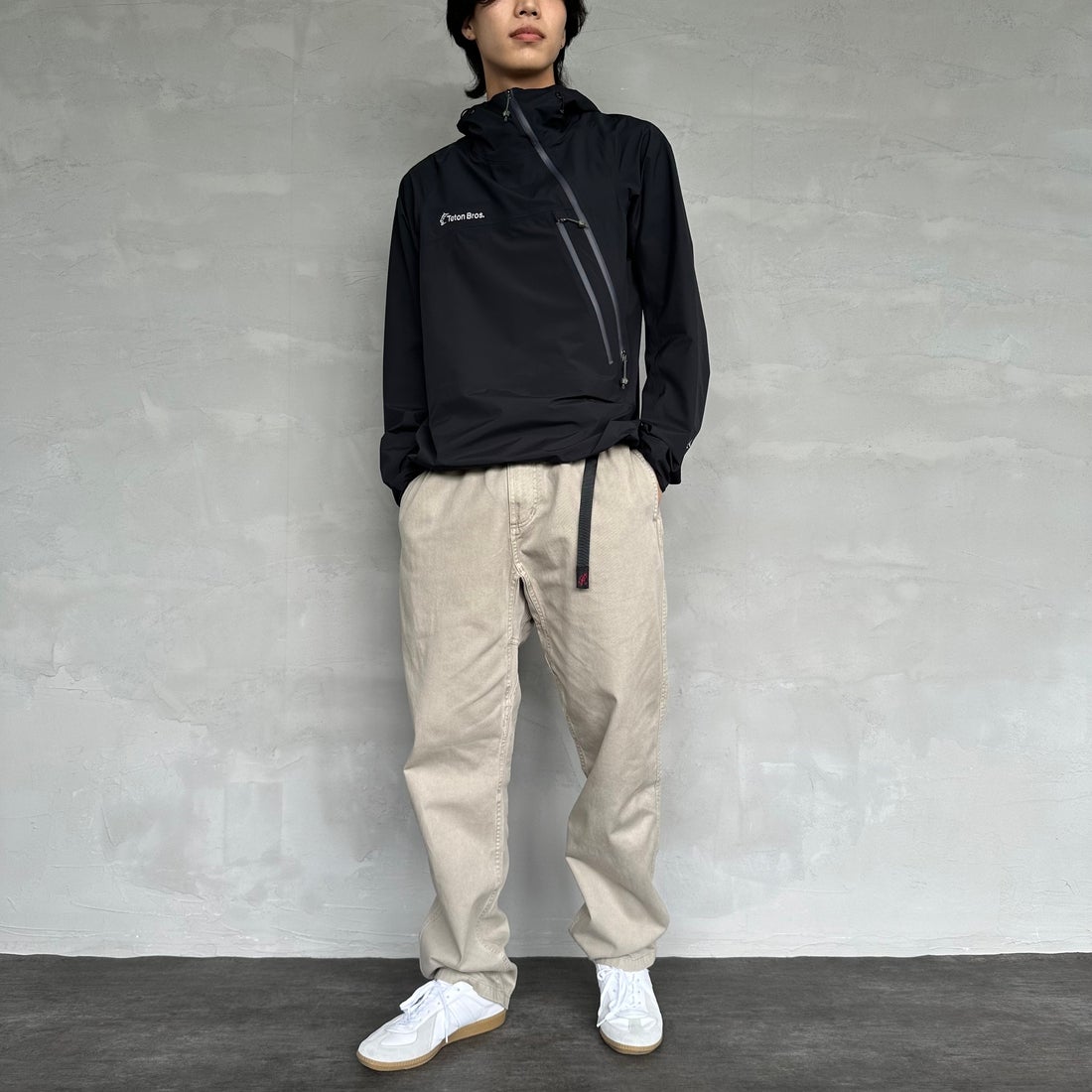 GRAMiCCi [グラミチ] ピグメントダイ グラミチパンツ [G4FM-P088] PIGMENT OA &&モデル身長：179cm 着用サイズ：L&&