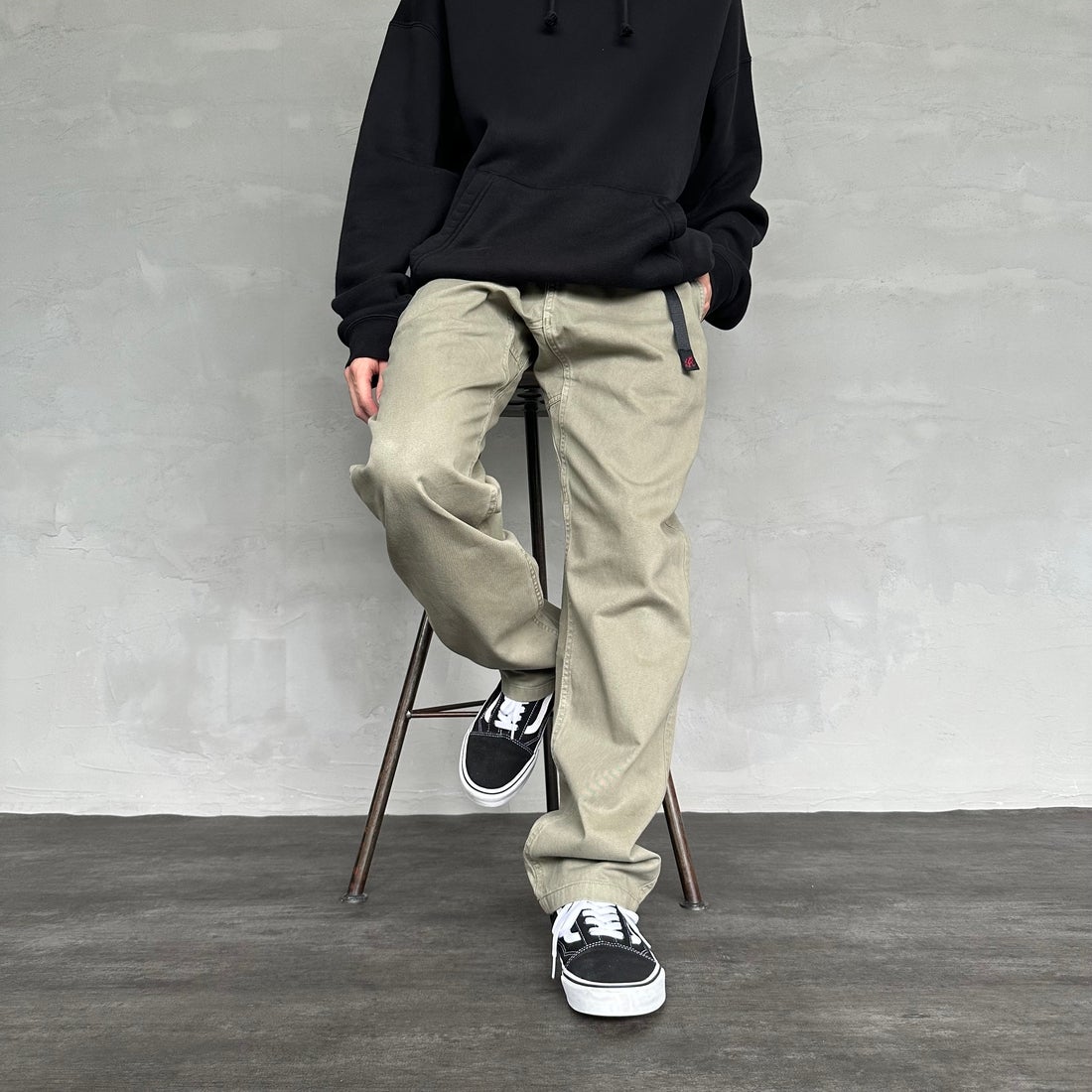 GRAMiCCi [グラミチ] ピグメントダイ グラミチパンツ [G4FM-P088] PIGMENT SA &&モデル身長：168cm 着用サイズ：M&&