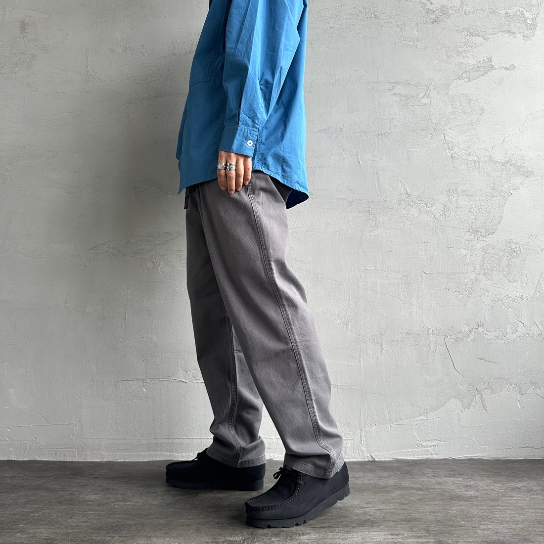 GRAMiCCi [グラミチ] ピグメントダイ グラミチパンツ [G4FM-P088] PIGMENT FO &&モデル身長：179cm 着用サイズ：M&&