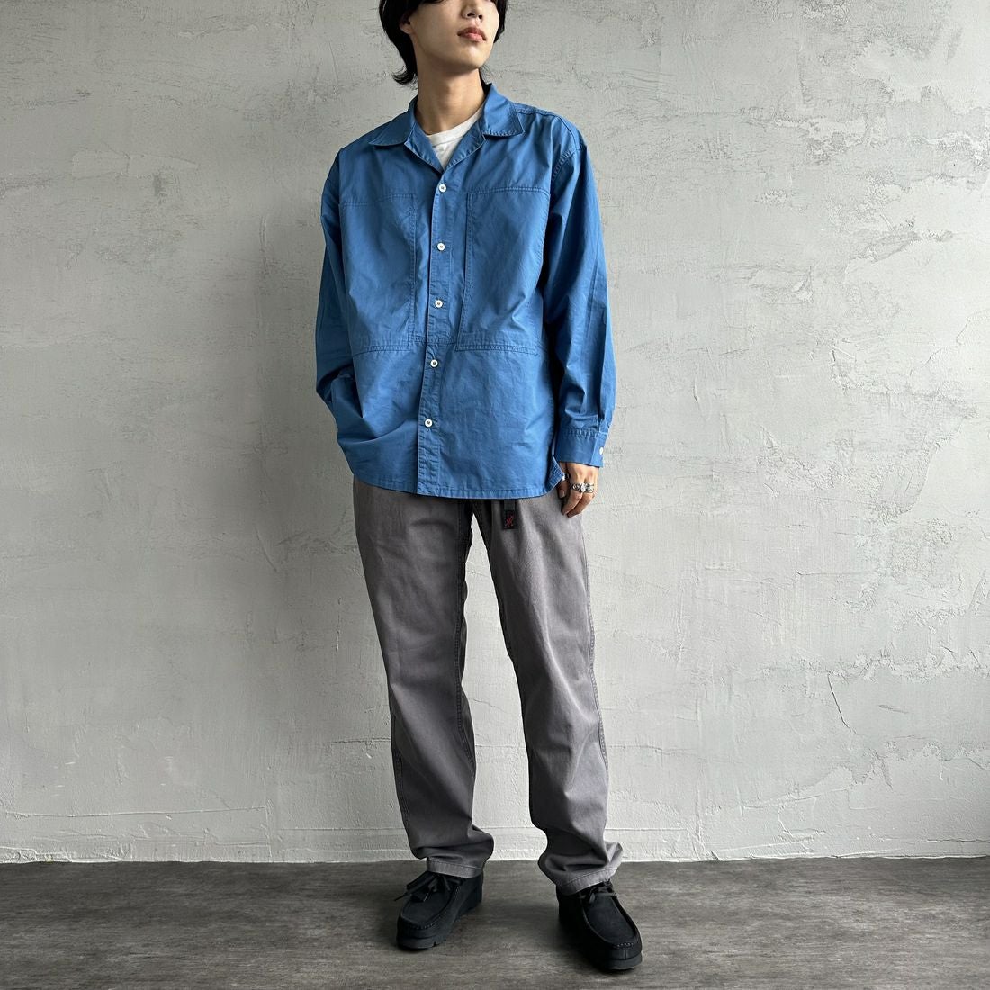 GRAMiCCi [グラミチ] ピグメントダイ グラミチパンツ [G4FM-P088] PIGMENT FO &&モデル身長：179cm 着用サイズ：M&&