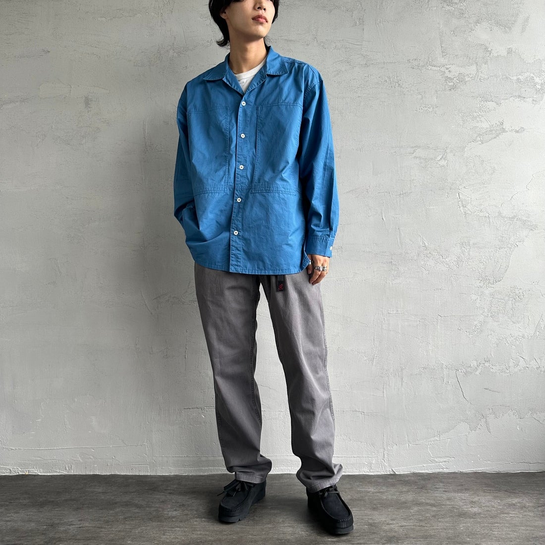 GRAMiCCi [グラミチ] ピグメントダイ グラミチパンツ [G4FM-P088] PIGMENT FO &&モデル身長：179cm 着用サイズ：M&&