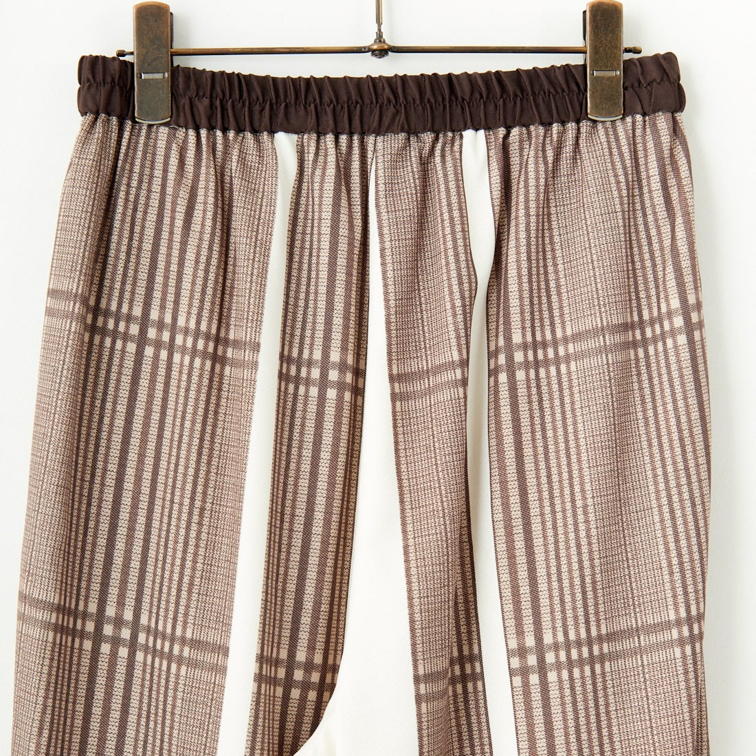 CHIGNON [シニヨン] チェックパネル柄パンツ [3644-032MK] BROWN