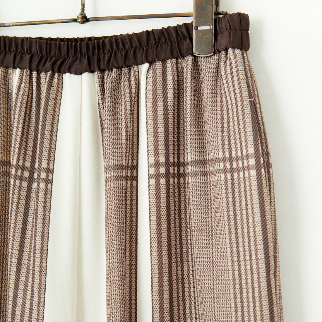 CHIGNON [シニヨン] チェックパネル柄パンツ [3644-032MK] BROWN