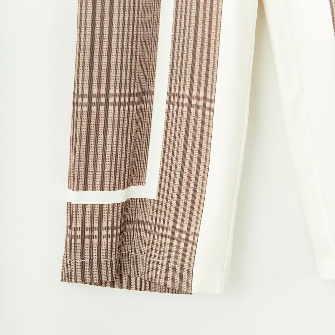 CHIGNON [シニヨン] チェックパネル柄パンツ [3644-032MK] BROWN