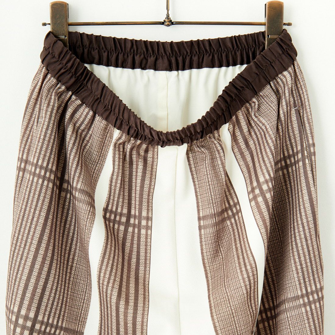 CHIGNON [シニヨン] チェックパネル柄パンツ [3644-032MK] BROWN