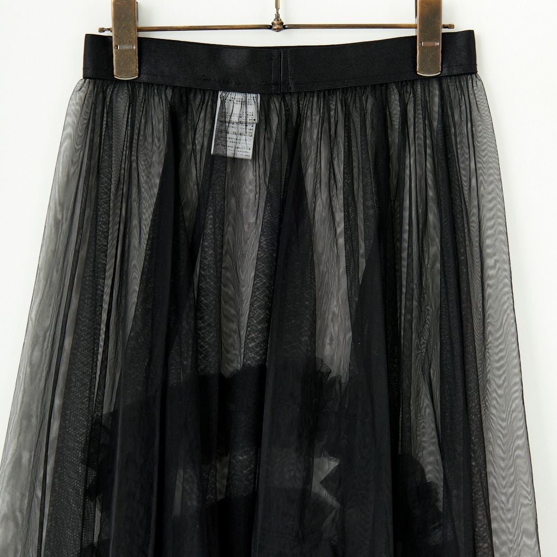 CHIGNON [シニヨン] アシメレイヤードチュールスカート [2344-063PT] BLACK