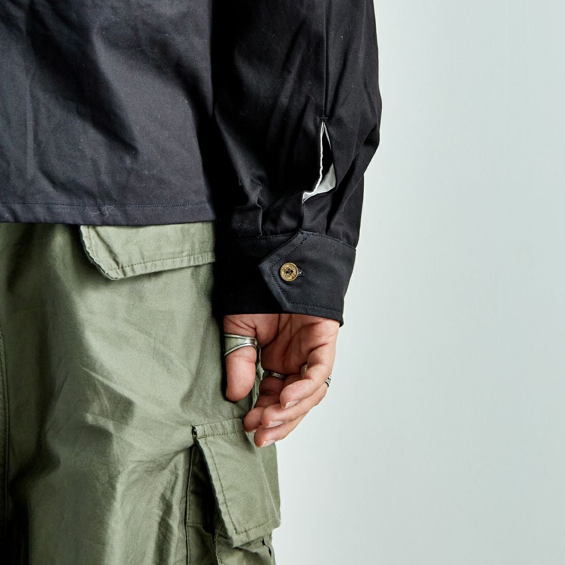 TAILOR TOYO [テーラートウヨウ] コットンベトナムジャケット [TT15546] 119 BLK