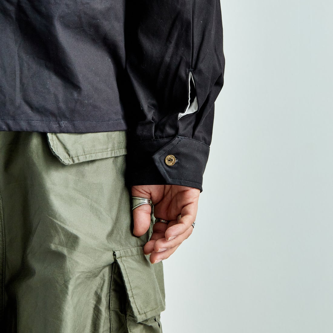 TAILOR TOYO [テーラートウヨウ] コットンベトナムジャケット [TT15546] 119 BLK