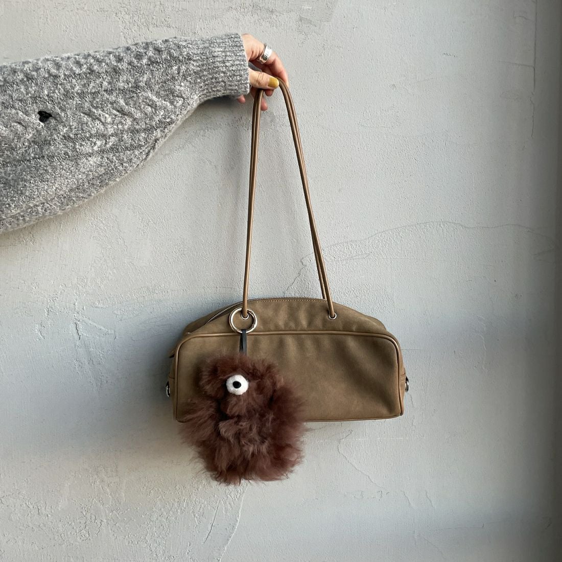 COSY [コージー] ベビーアルパカ スモールベアキーリング [KH-EV-SB] MB MID BRO