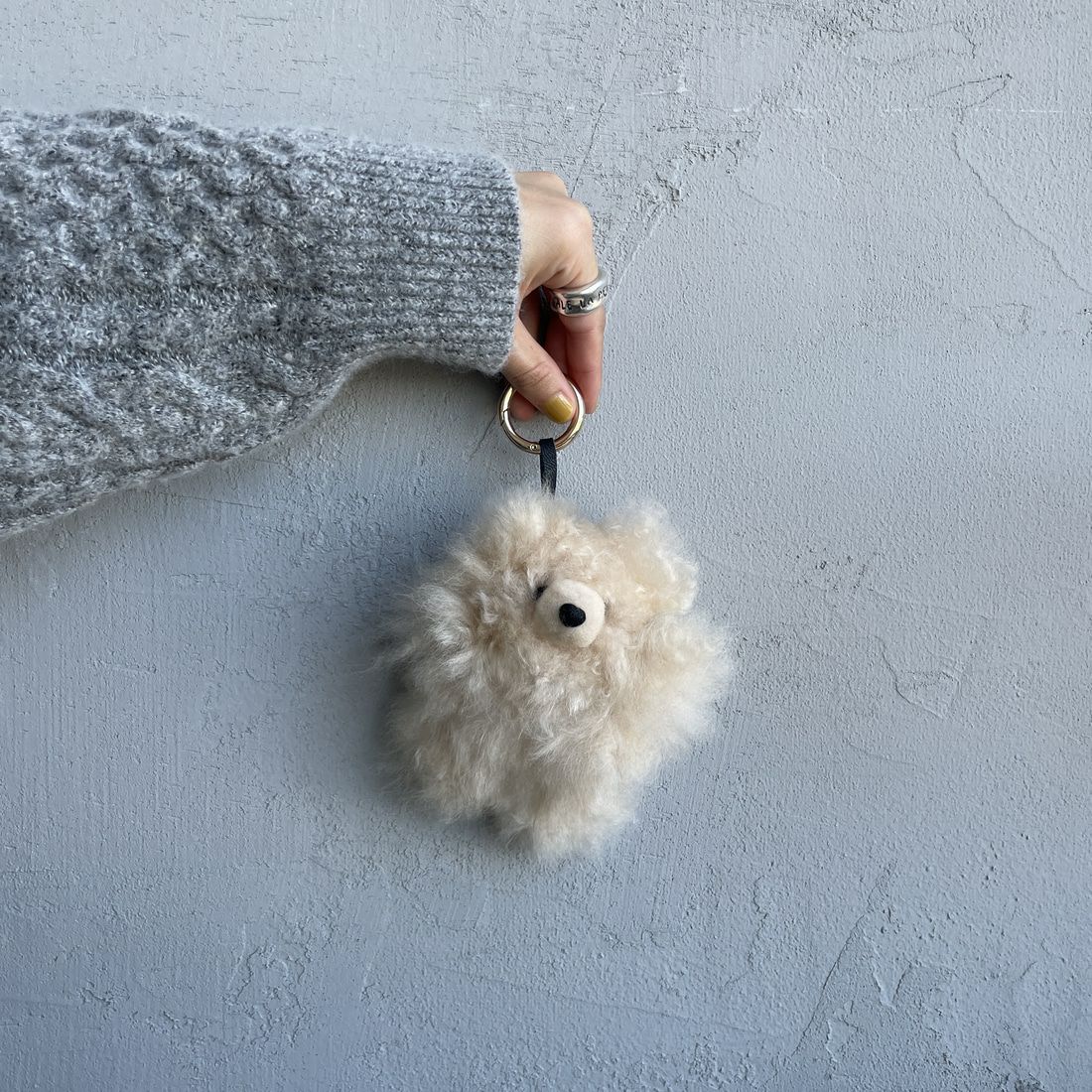 COSY [コージー] ベビーアルパカ スモールベアキーリング [KH-EV-SB] BE BEIGE