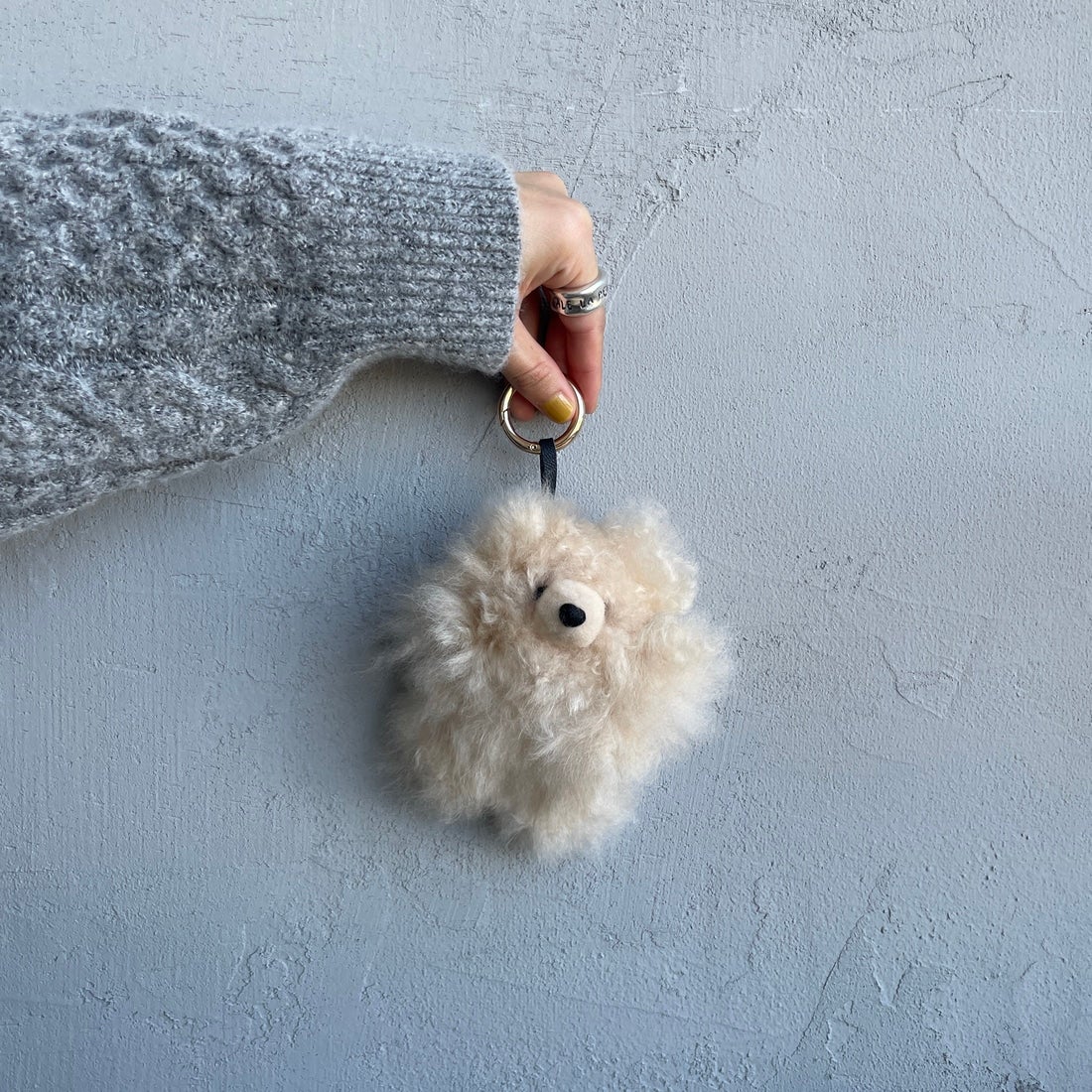 COSY [コージー] ベビーアルパカ スモールベアキーリング [KH-EV-SB] BE BEIGE