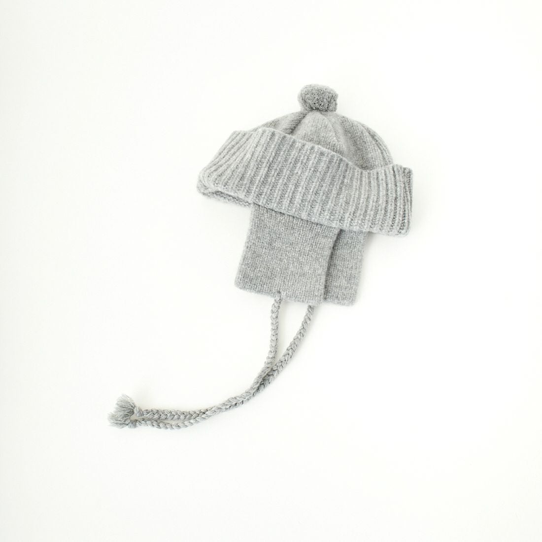 NINE TAILOR [ナインテイラー] Stalk Flap Watch ポンポンニット帽 [N-1318] L.GREY