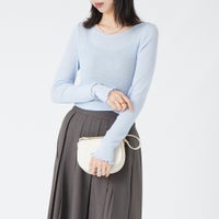 72 LT.BLUE&&モデル身長：162cm 着用サイズ：F&&