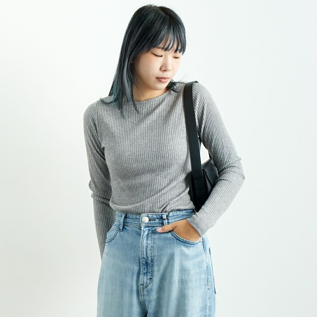 TOP.GRAY&&モデル身長：167cm 着用サイズ：0&&