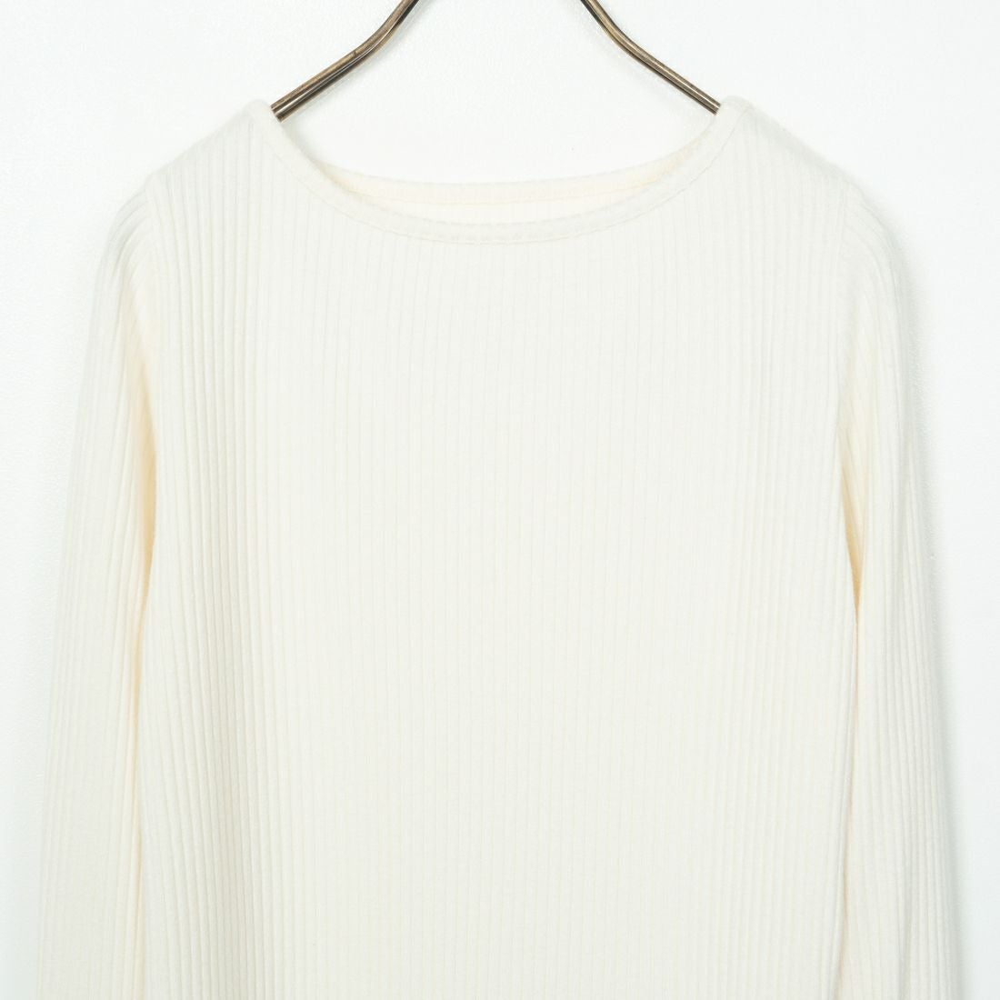 Noir Fabrik [ヌワールファブリック] ボートネックリブカットソー [JFW-C051] O.WHITE