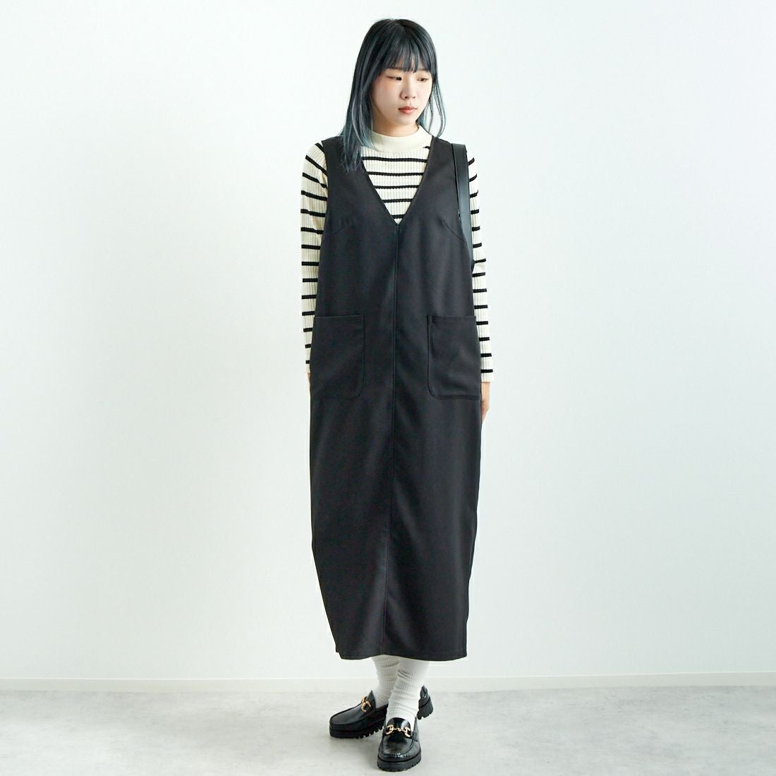 004 ﾌﾞﾗｯｸ&&モデル身長：167cm 着用サイズ：F&&