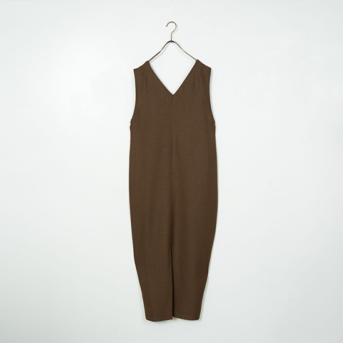 Jeans Factory Clothes [ジーンズファクトリークローズ] チェックVネックワンピース [21243057] 036 ﾌﾞﾗｳﾝC