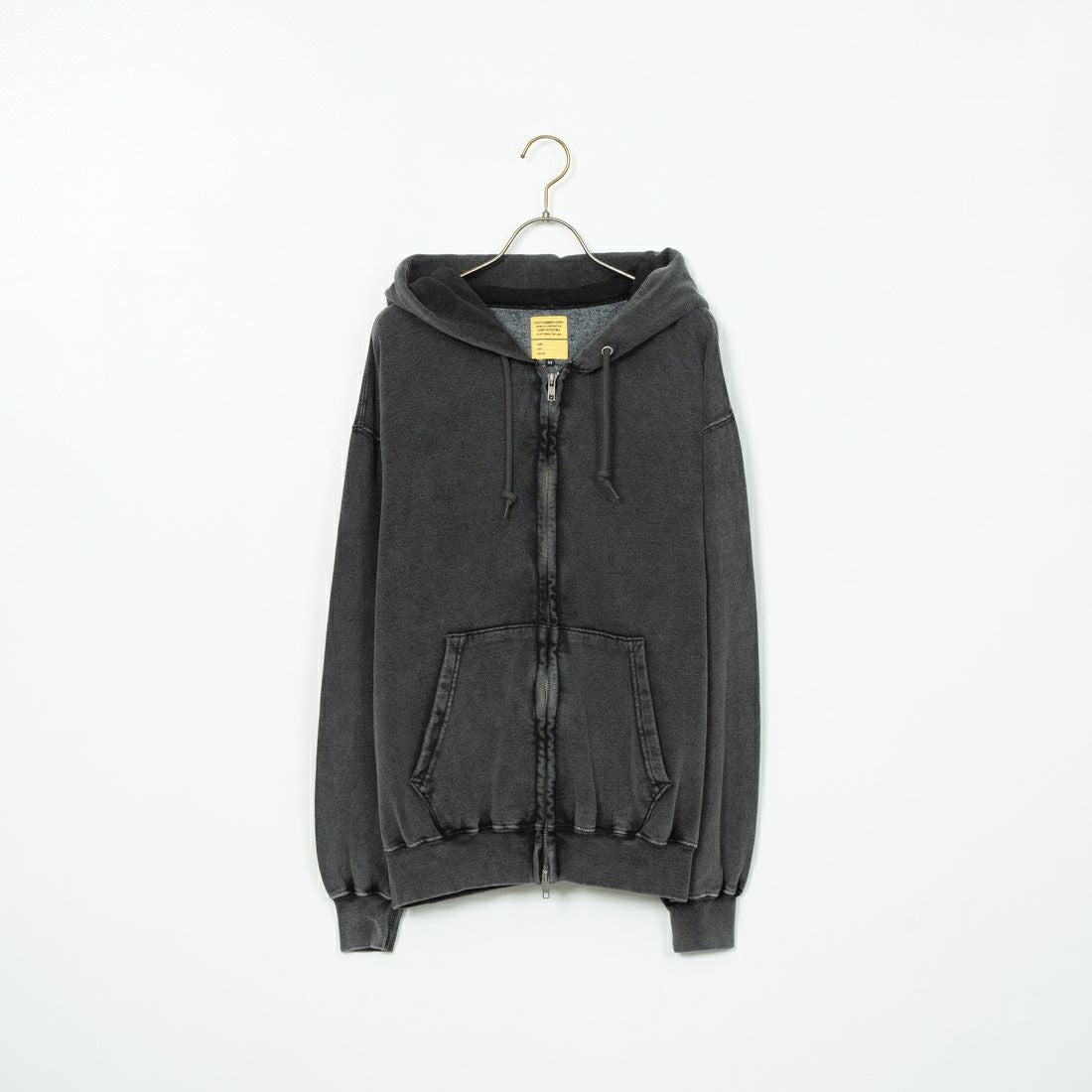 Jeans Factory Clothes [ジーンズファクトリークローズ] T/Cケミカルカコウウラケジップパーカー [2423-426IN] BLACK