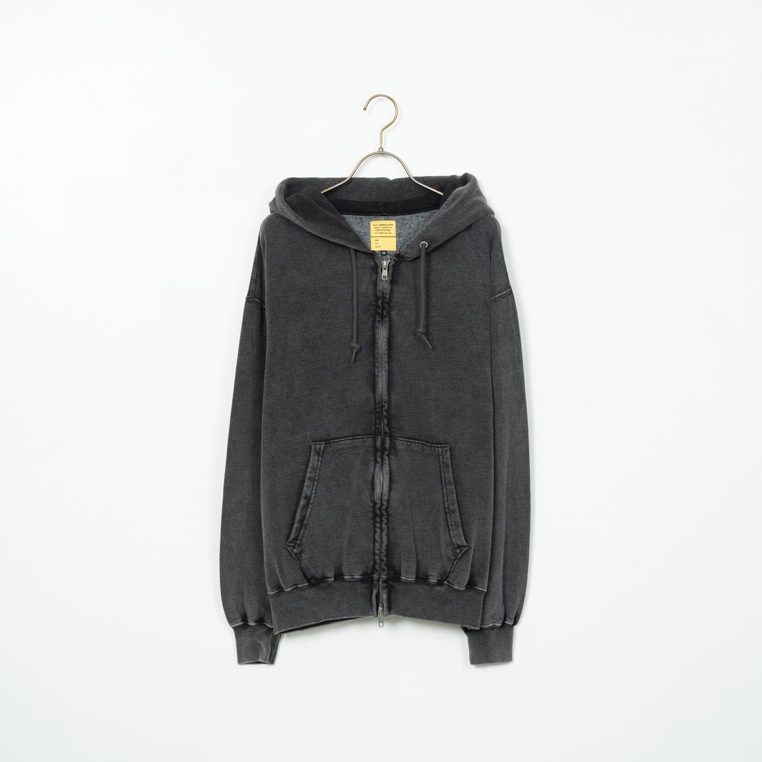 Jeans Factory Clothes [ジーンズファクトリークローズ] T/Cケミカルカコウウラケジップパーカー [2423-426IN] BLACK