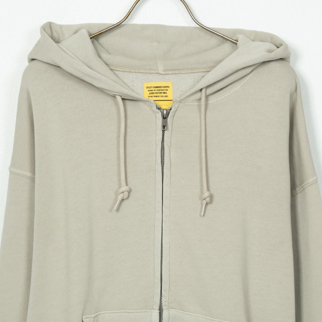 Jeans Factory Clothes [ジーンズファクトリークローズ] T/Cケミカルカコウウラケジップパーカー [2423-426IN] GREY