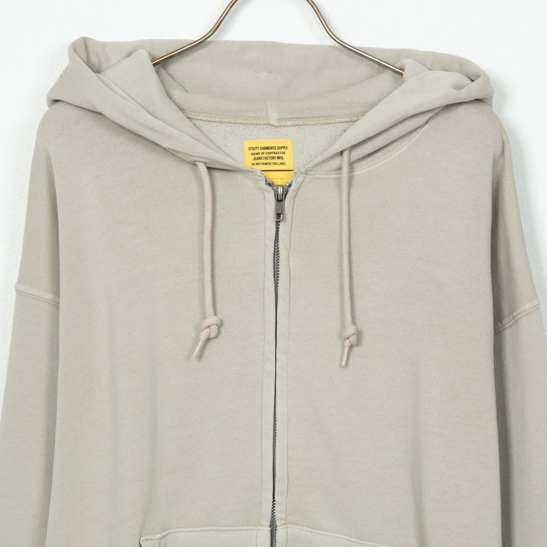 Jeans Factory Clothes [ジーンズファクトリークローズ] T/Cケミカルカコウウラケジップパーカー [2423-426IN] GREY