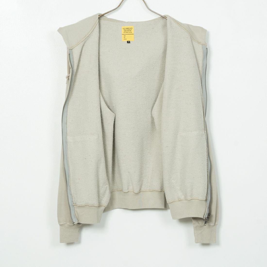 Jeans Factory Clothes [ジーンズファクトリークローズ] T/Cケミカルカコウウラケジップパーカー [2423-426IN] GREY
