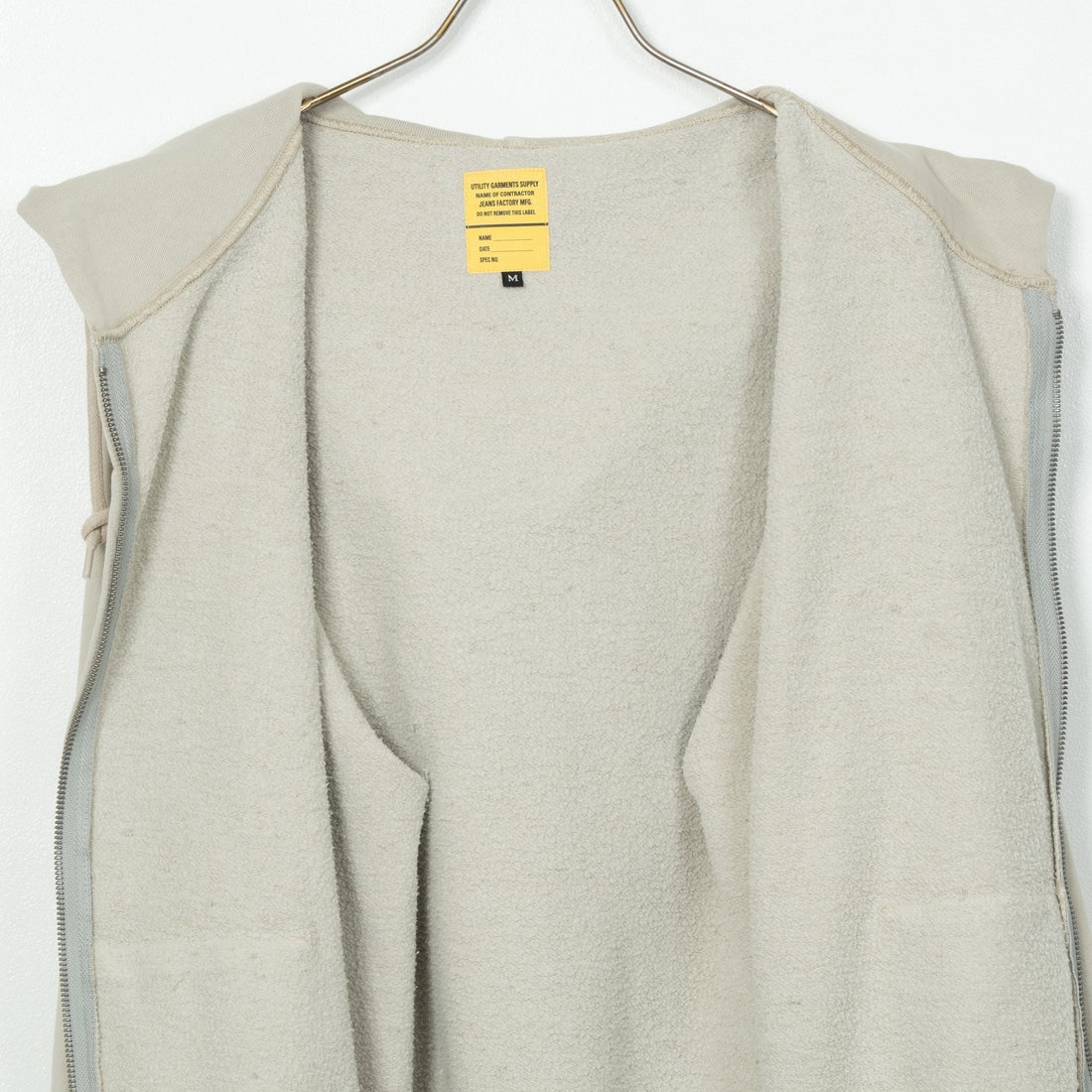 Jeans Factory Clothes [ジーンズファクトリークローズ] T/Cケミカルカコウウラケジップパーカー [2423-426IN] GREY