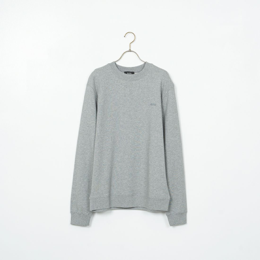 A.P.C. [アー・ペー・セー] ロゴ刺繍スウェット [APC-BRODE] 93 GRIS CH