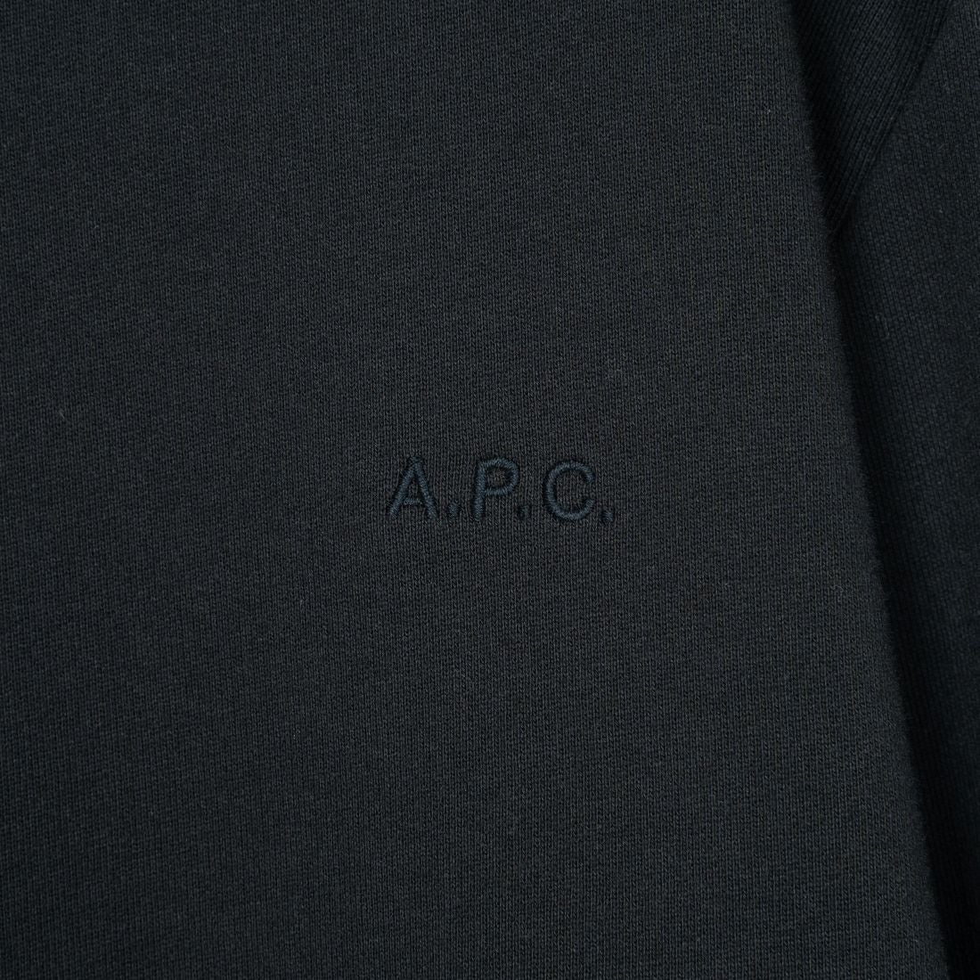 A.P.C. [アー・ペー・セー] ロゴ刺繍スウェット [APC-BRODE] 99 NOIR