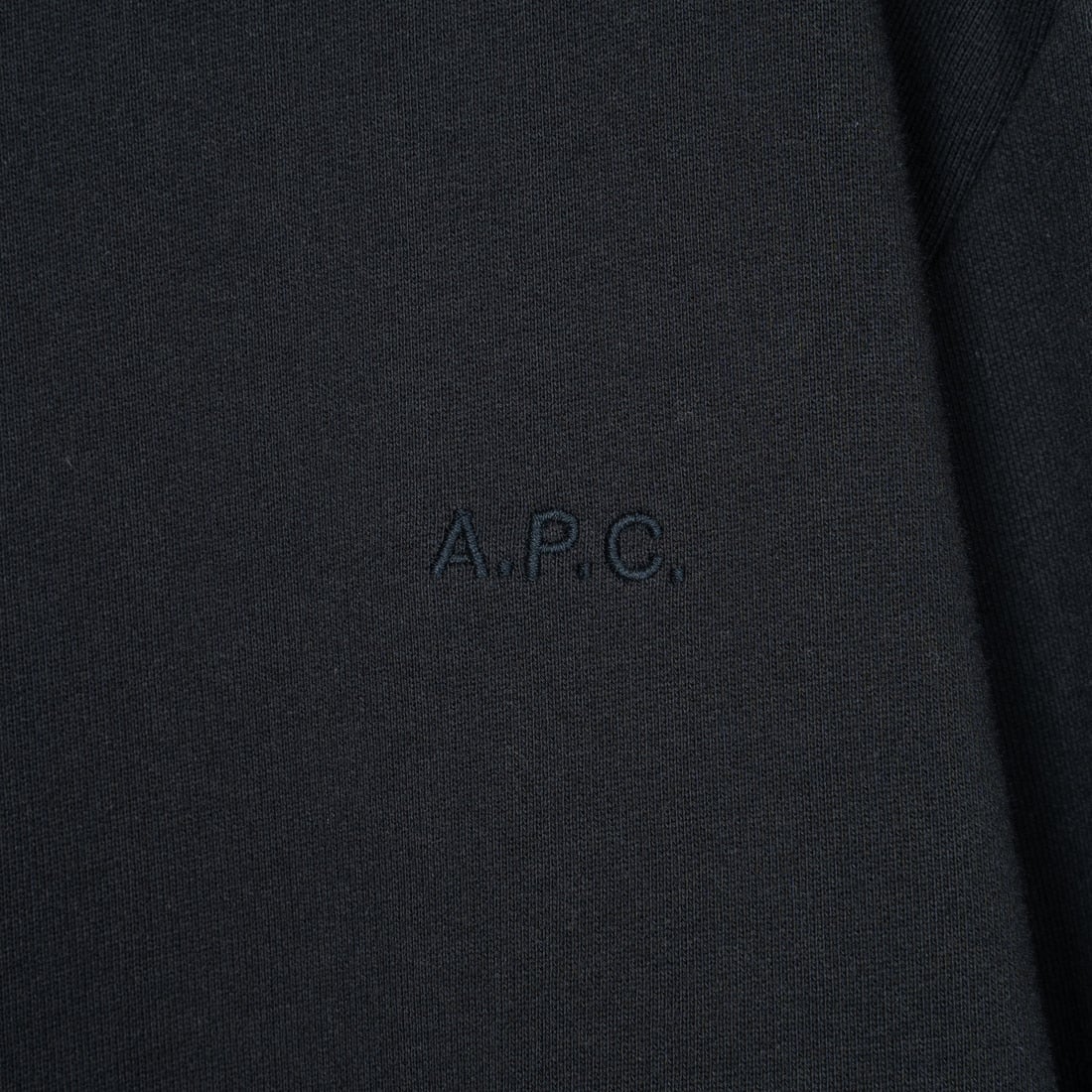 A.P.C. [アー・ペー・セー] ロゴ刺繍スウェット [APC-BRODE] 99 NOIR