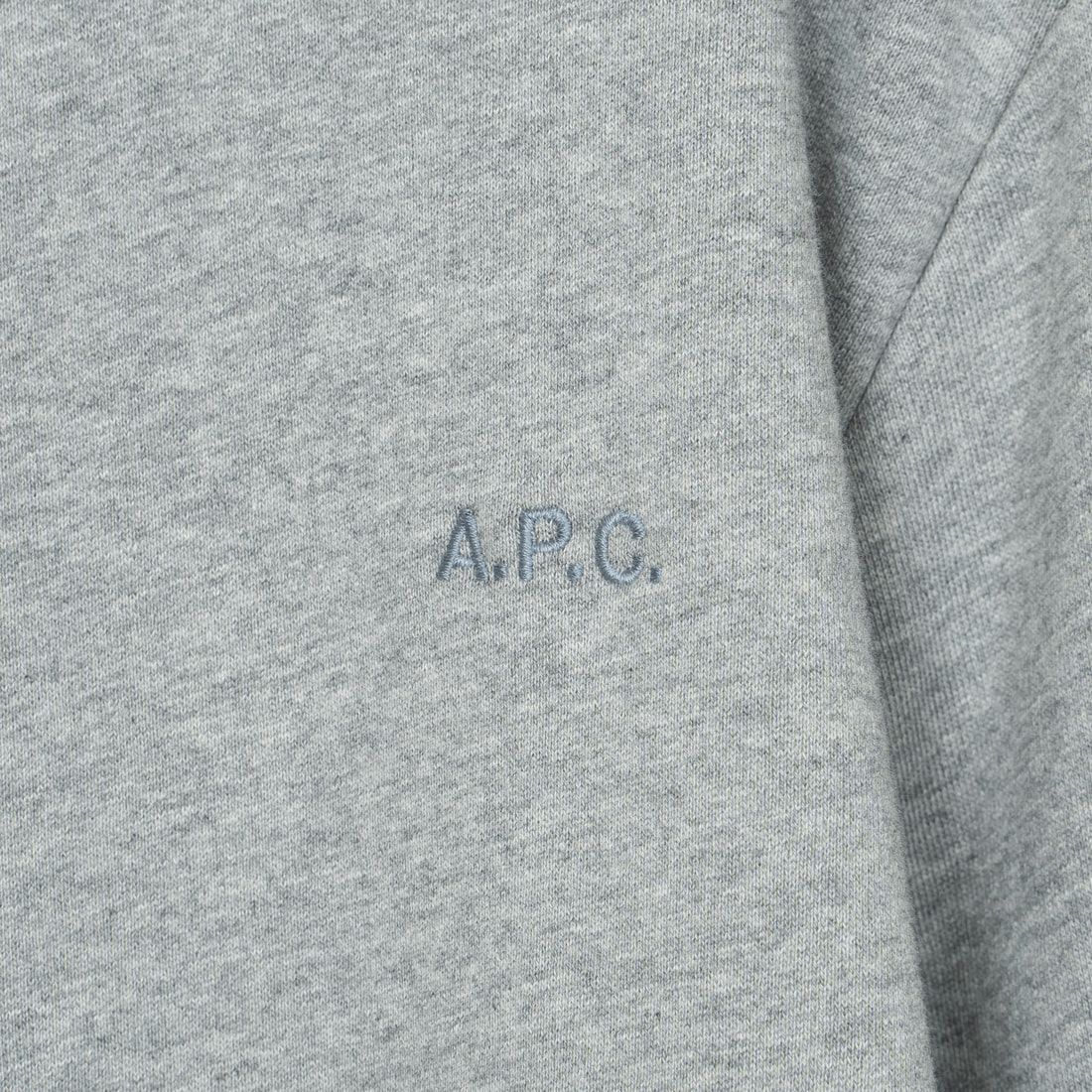 A.P.C. [アー・ペー・セー] ロゴ刺繍スウェット [APC-BRODE] 93 GRIS CH