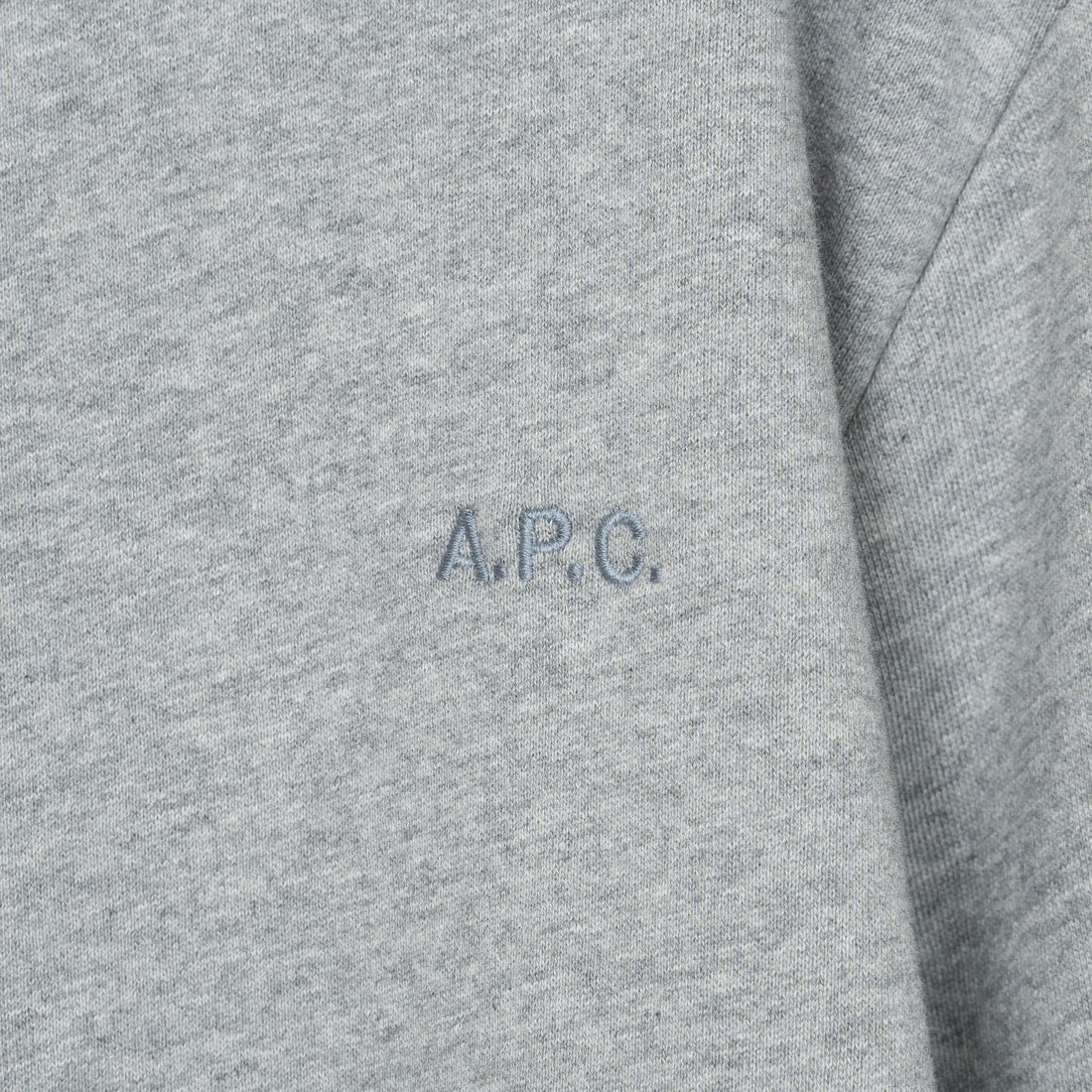 A.P.C. [アー・ペー・セー] ロゴ刺繍スウェット [APC-BRODE] 93 GRIS CH