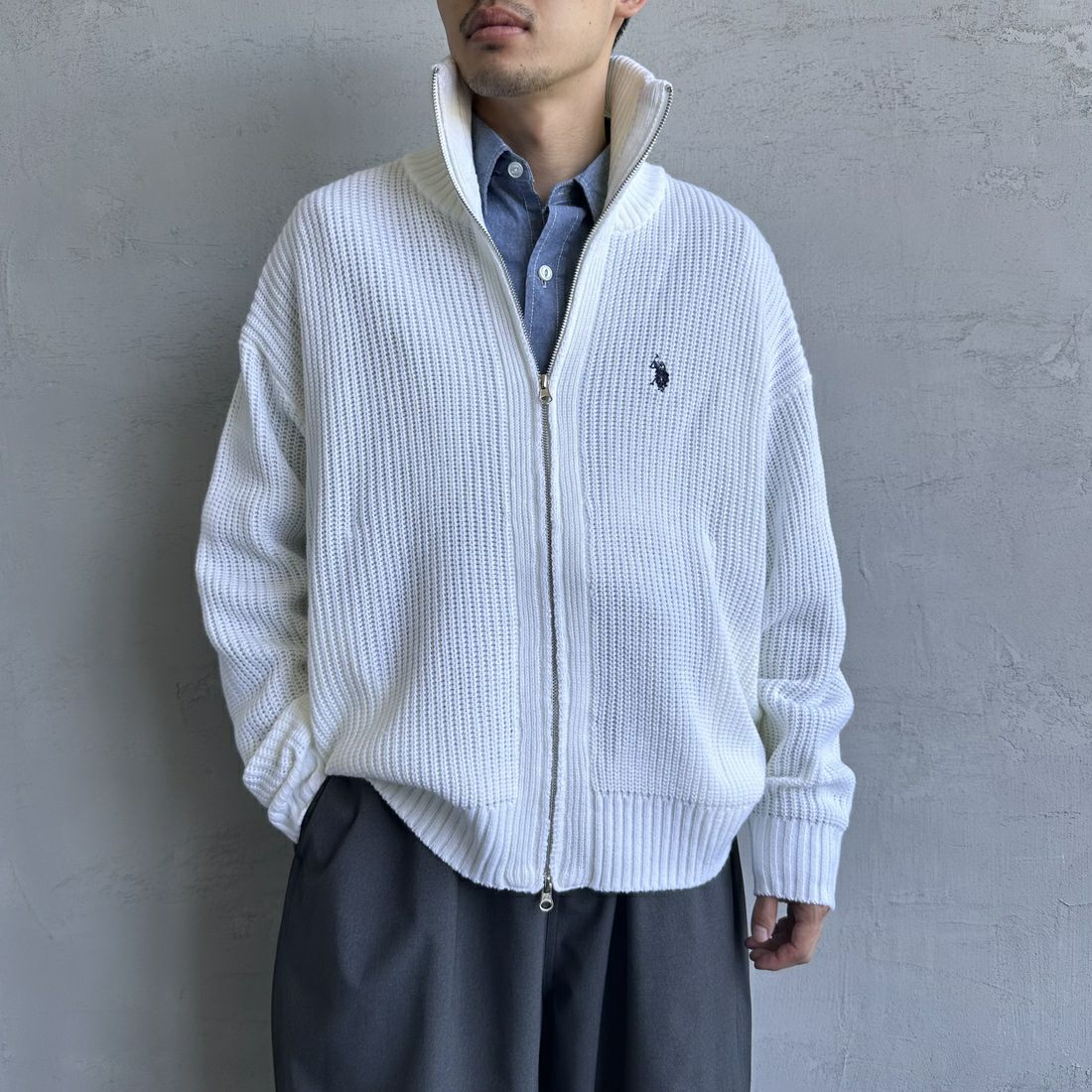 U.S.POLO ASSN. [ユーエスポロアッスン] 別注 ワンポイントロゴ刺繍