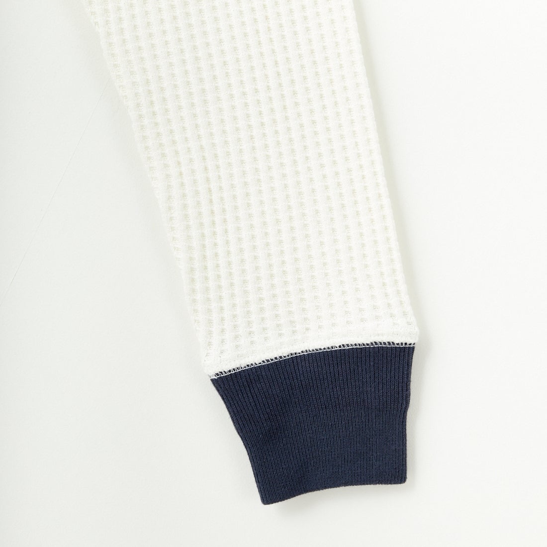 JE MORGAN [ジェイイーモーガン] ビッグワッフルクルーネックシャツ [JB001-52C] 03 O.WH/NV