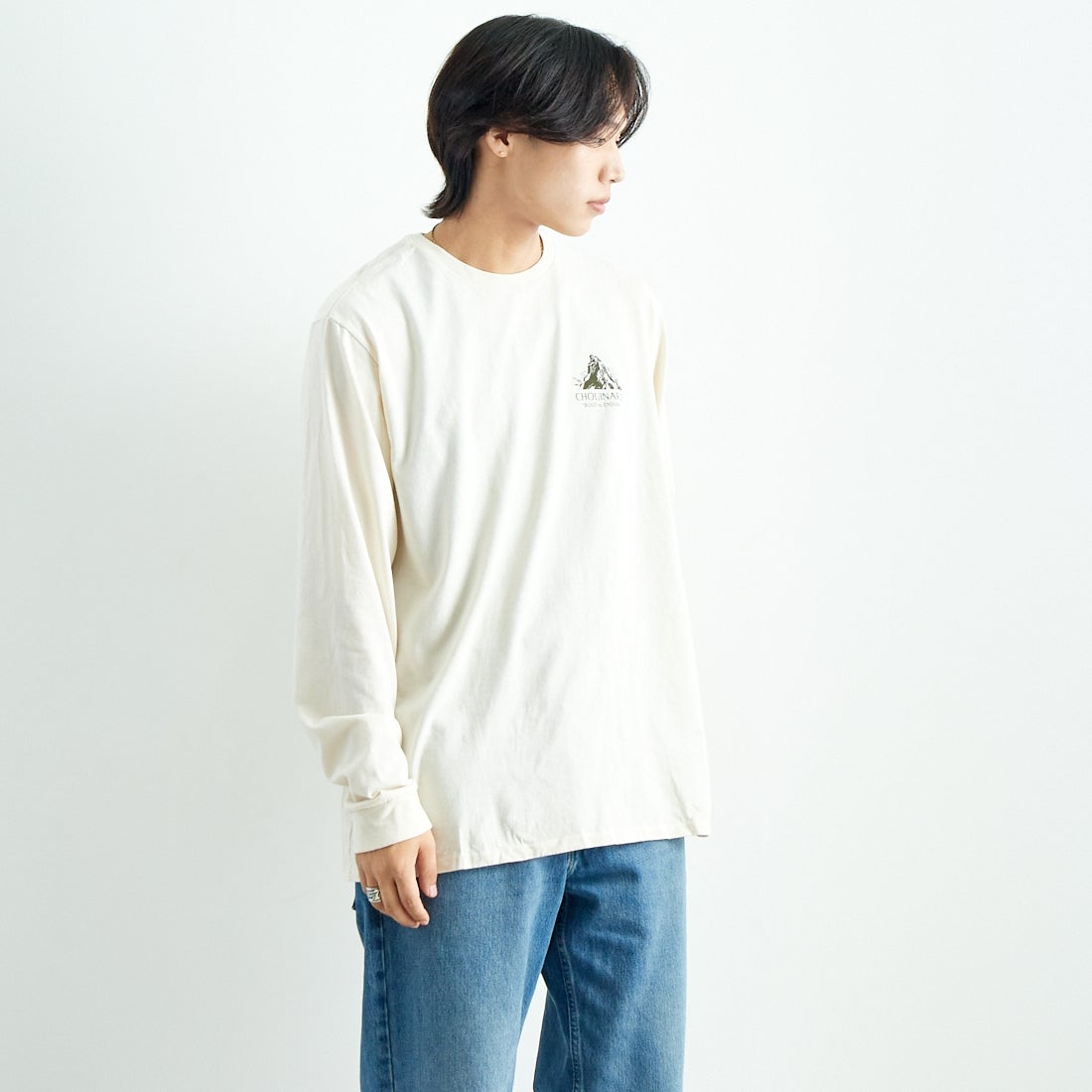 patagonia [パタゴニア] メンズ シュイナードクレスト レスポンシビリティーTシャツ [37779] BCW &&モデル身長：179cm 着用サイズ：L&&