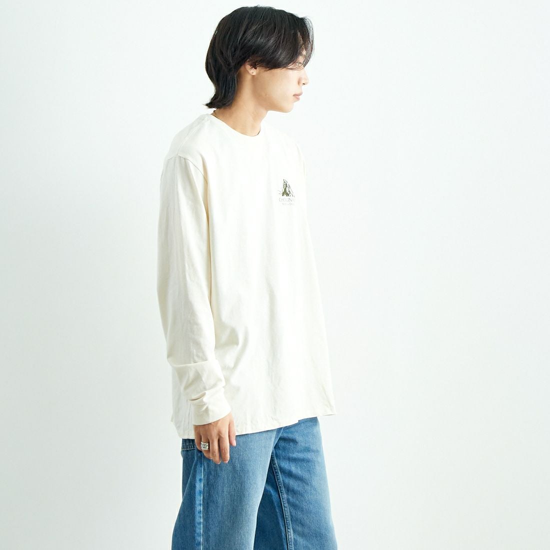 patagonia [パタゴニア] メンズ シュイナードクレスト レスポンシビリティーTシャツ [37779] BCW &&モデル身長：179cm 着用サイズ：L&&