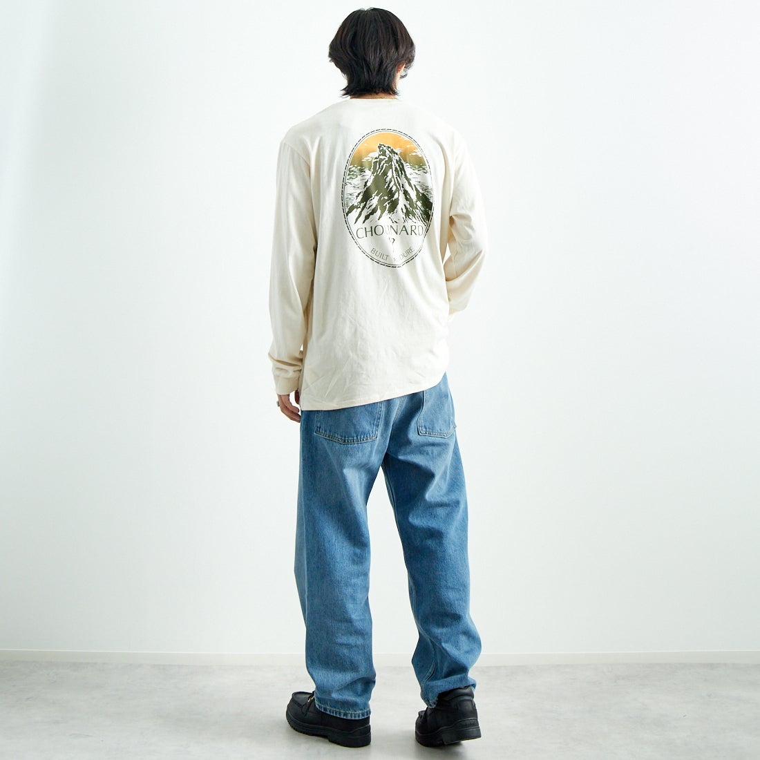 patagonia [パタゴニア] メンズ シュイナードクレスト レスポンシビリティーTシャツ [37779] BCW &&モデル身長：179cm 着用サイズ：L&&