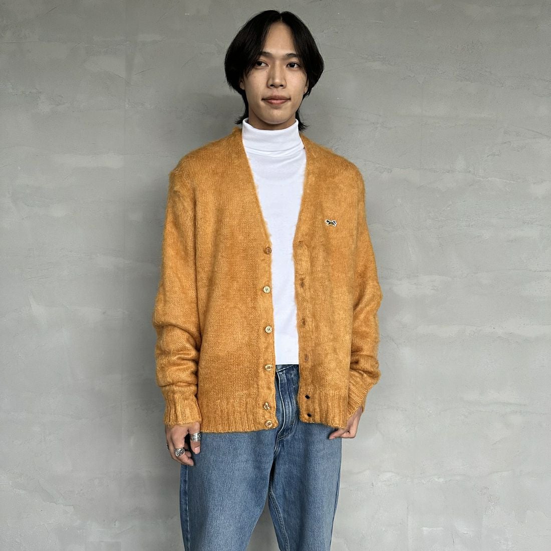 MUSTARD&&モデル身長：179cm 着用サイズ：M&&