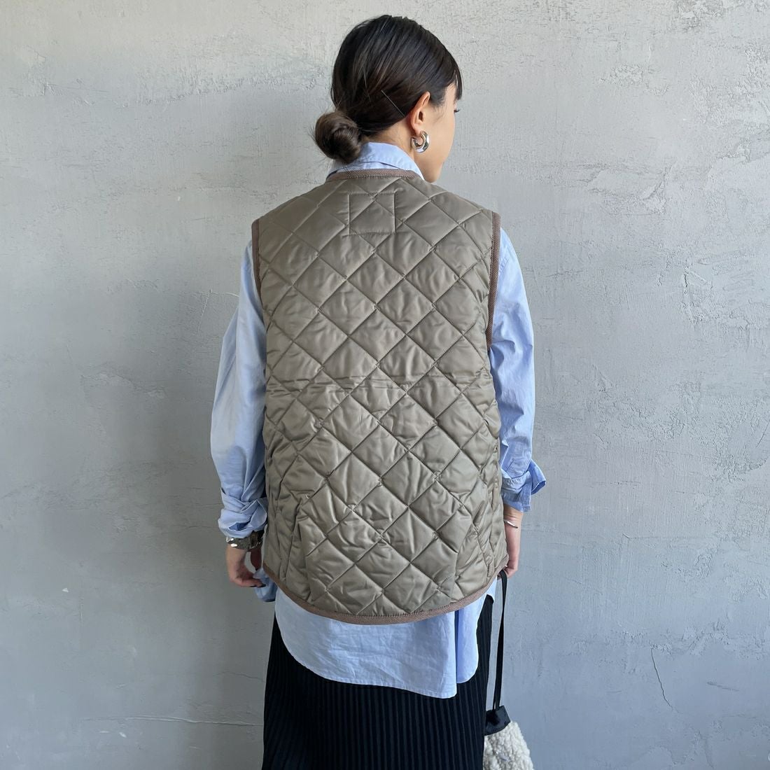 LAVENHAM [ラベンハム] コクーン ソーンハム ウィメンズ [LV10125] C62 CORK &&モデル身長：150cm 着用サイズ：8&&