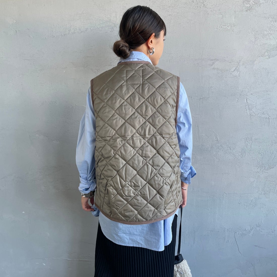 LAVENHAM [ラベンハム] コクーン ソーンハム ウィメンズ [LV10125] C62 CORK &&モデル身長：150cm 着用サイズ：8&&
