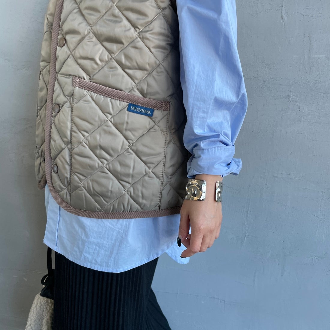 LAVENHAM [ラベンハム] コクーン ソーンハム ウィメンズ [LV10125] C62 CORK &&モデル身長：150cm 着用サイズ：8&&