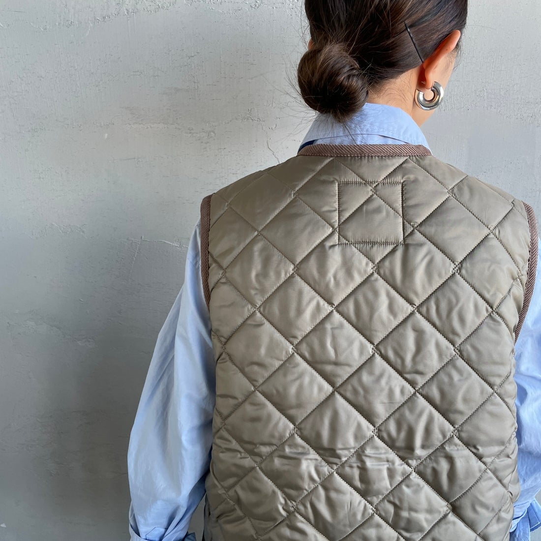 LAVENHAM [ラベンハム] コクーン ソーンハム ウィメンズ [LV10125] C62 CORK &&モデル身長：150cm 着用サイズ：8&&