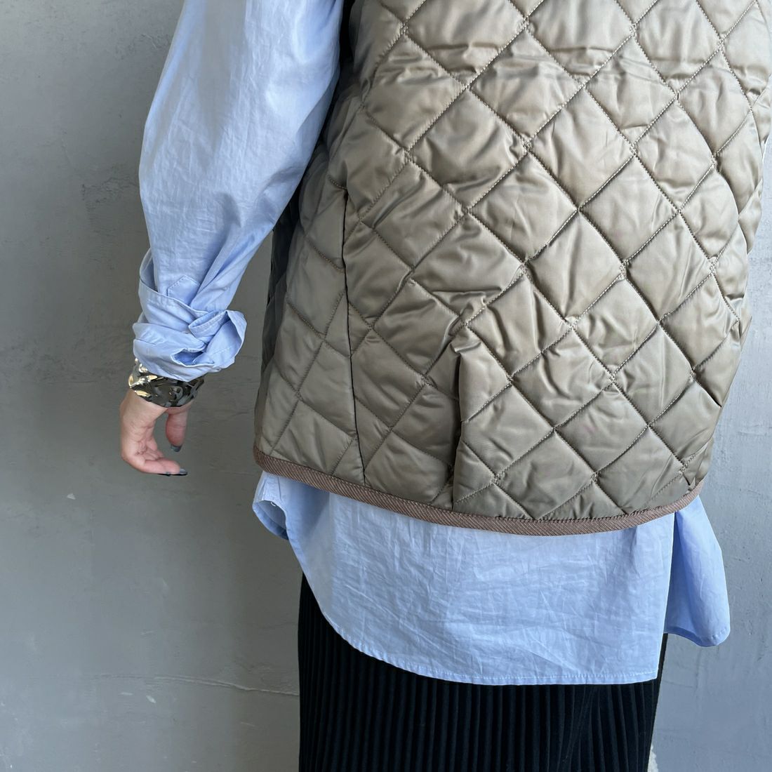 LAVENHAM [ラベンハム] コクーン ソーンハム ウィメンズ [LV10125] C62 CORK &&モデル身長：150cm 着用サイズ：8&&