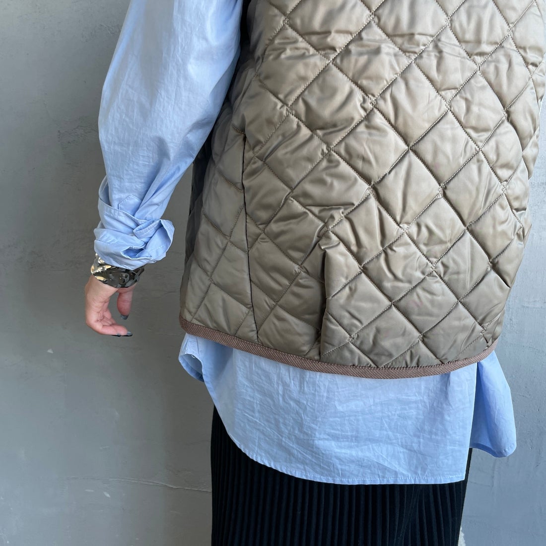 LAVENHAM [ラベンハム] コクーン ソーンハム ウィメンズ [LV10125] C62 CORK &&モデル身長：150cm 着用サイズ：8&&