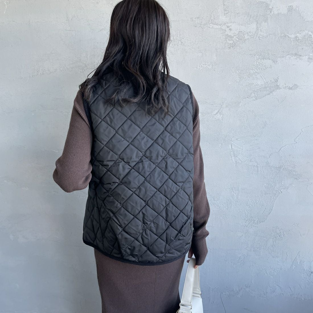 LAVENHAM [ラベンハム] コクーン ソーンハム ウィメンズ [LV10125] F44 SABLE &&モデル身長：160cm 着用サイズ：10&&