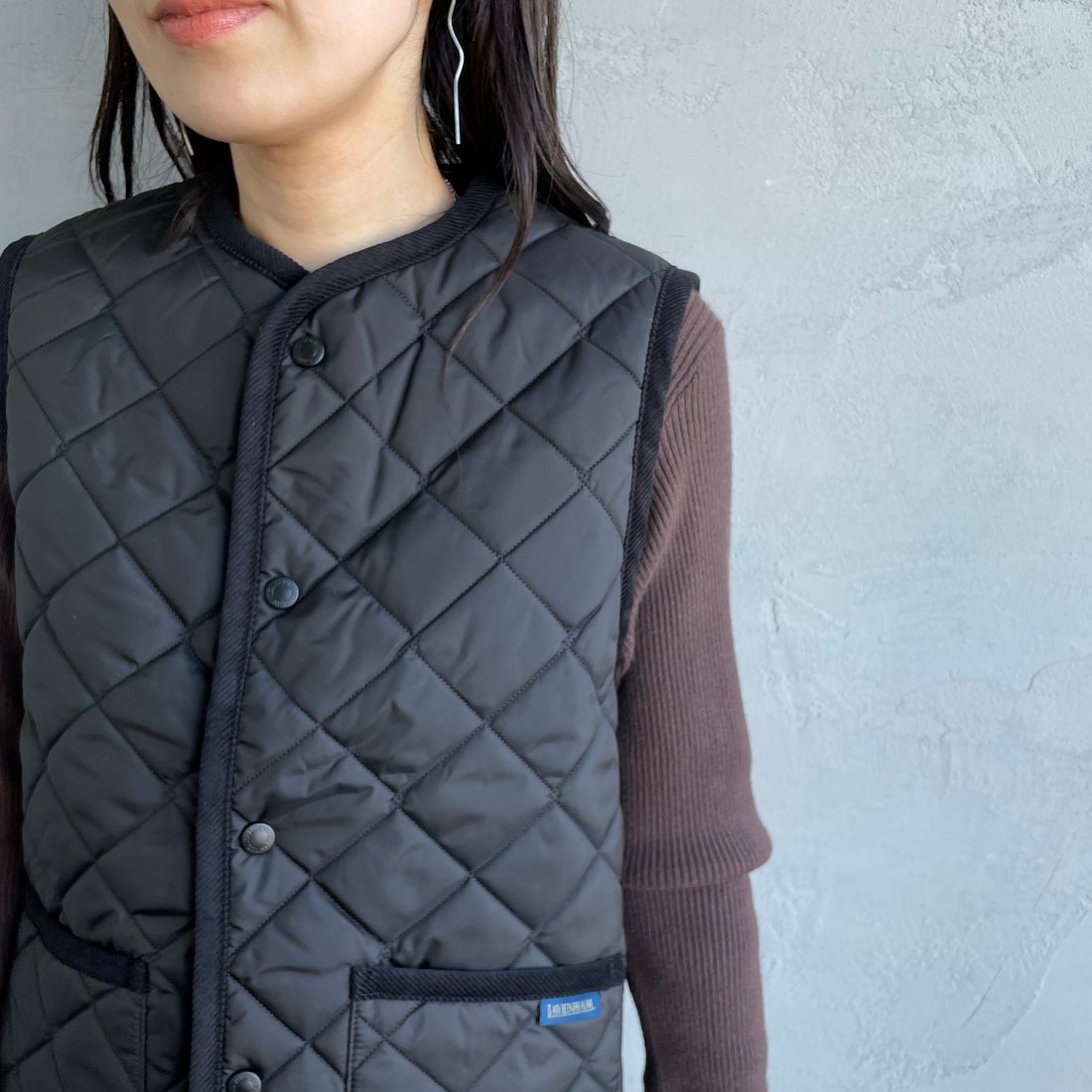 LAVENHAM [ラベンハム] コクーン ソーンハム ウィメンズ [LV10125] F44 SABLE &&モデル身長：160cm 着用サイズ：10&&