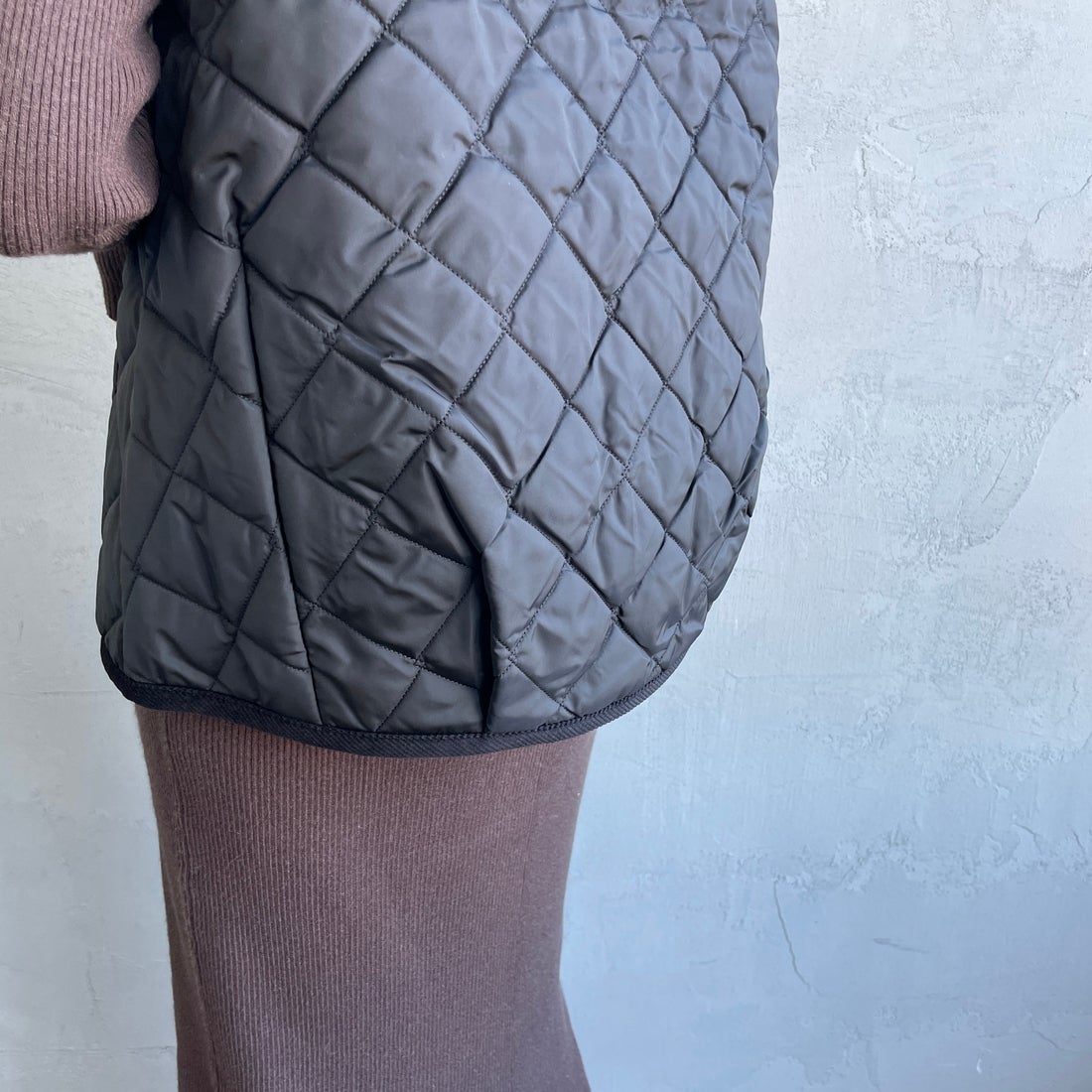 LAVENHAM [ラベンハム] コクーン ソーンハム ウィメンズ [LV10125] F44 SABLE &&モデル身長：160cm 着用サイズ：10&&